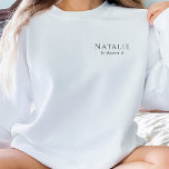 Personalized Bridesmaid Gift Wedding Bridal Party Sweatshirt<br><div class="desc">Our Personalized Bridesmaid Gift Wedding Bridal Party Pocket Sweatshirts are the perfect way to express your gratitude to your bridal party and make them feel extra special during your wedding festivities. These customizable sweatshirts feature convenient pockets and can be personalized with your bridesmaids' names or roles, adding a personalized and...</div>