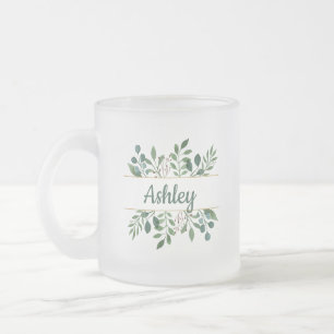 Personalized Bridesmaid Gifts Gifts for Her Frosted Glass Coffee Mug