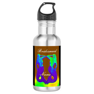 Personalized bridesmaid lookout mermaid stainless steel water bottle