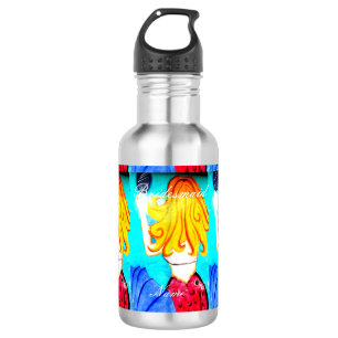 Personalized bridesmaid mermaid  stainless steel water bottle