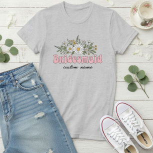 Personalized Bridesmaid Name Shirt, Bachelorette  T-Shirt