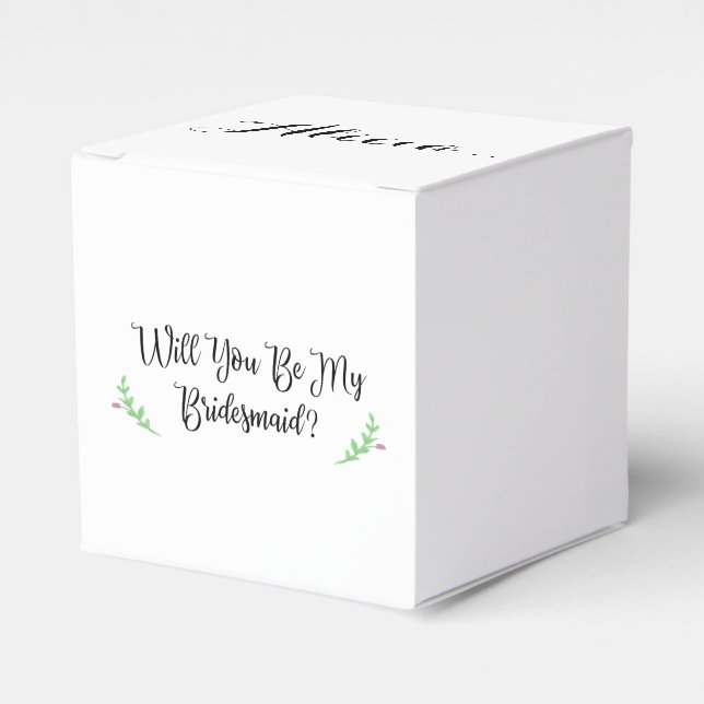 Personalized Bridesmaid Proposal Box (Front Side)