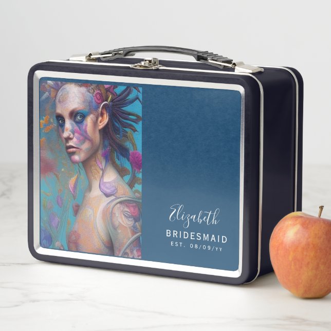 Personalized Bridesmaid Proposal Box Tattoo Goth (In Situ)