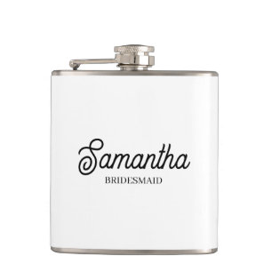 Personalized Bridesmaid Proposal Gift Bachelorette Flask