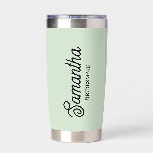 Personalized Bridesmaid Proposal Gift Bachelorette Insulated Tumbler (Back)
