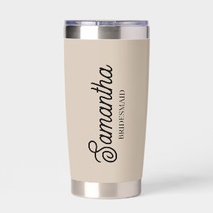 Personalized Bridesmaid Proposal Gift Bachelorette Insulated Tumbler