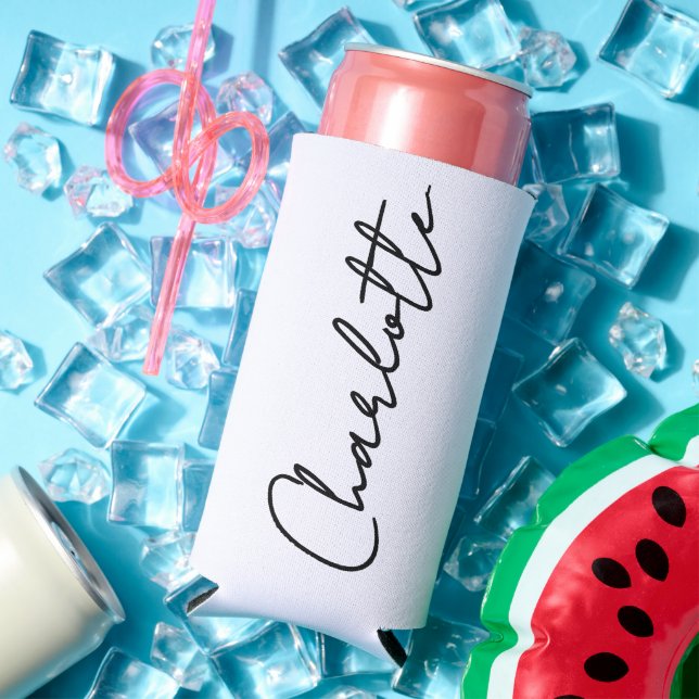 Personalized Bridesmaid Proposal Gift Girls Trip  Seltzer Can Cooler (In Situ Summer)