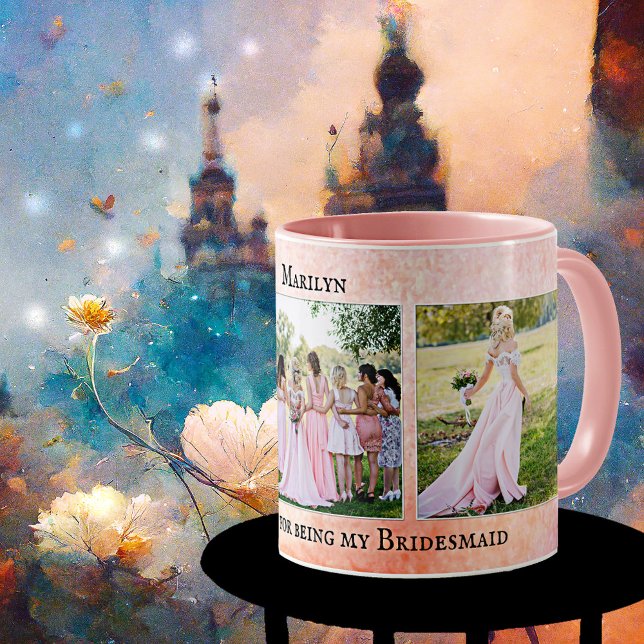 Personalized Bridesmaid Thank You Photo Mug (Creator Uploaded)