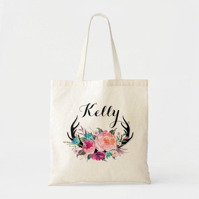 Personalized Bridesmaid Tote Bag (Front)
