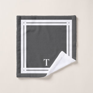Personalized Bridesmaids Chic Minimalist Spa Bath Towel Set