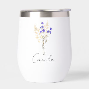 Personalized Bridesmaids Gifts Floral tumbler wit