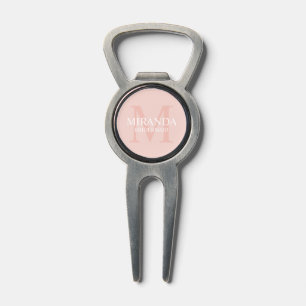 Personalized Bridesmaid's Monogram and Name Divot Tool