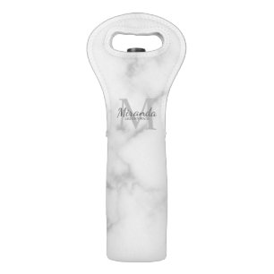 Personalized Bridesmaid's Monogram and Name Wine Bag
