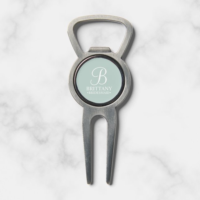 Personalized Bridesmaid's Name and Monogram Divot Tool (Creator Uploaded)