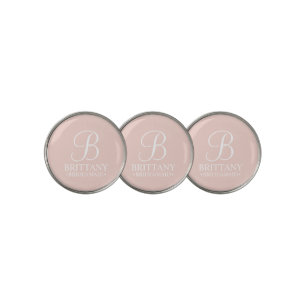 Personalized Bridesmaid's Name and Monogram Golf Ball Marker