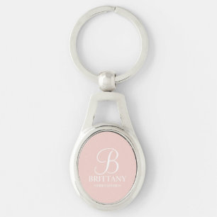 Personalized Bridesmaid's Name and Monogram Keychain