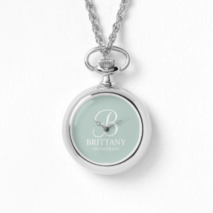 Personalized Bridesmaid's Name and Monogram Watch