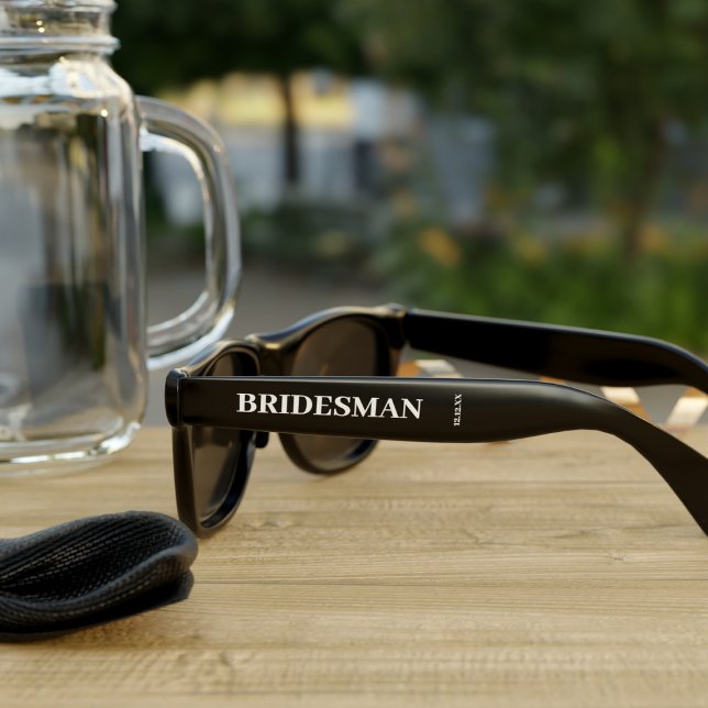 Personalized Bridesman Wedding Party Sunglasses (Creator Uploaded)