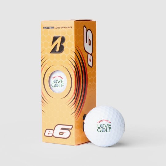 Personalized Bridgestone e6 Love Golf Balls