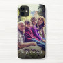 Personalized Bright Filter Family Photo Name iPhone 15 Case