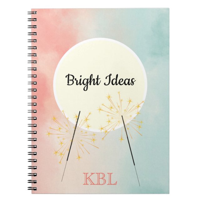 Personalized Bright Ideas  Notebook (Front)