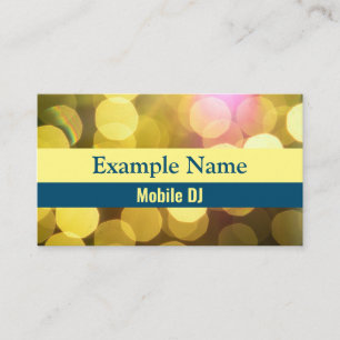 Personalized "Bright Lights" (American) Business Card