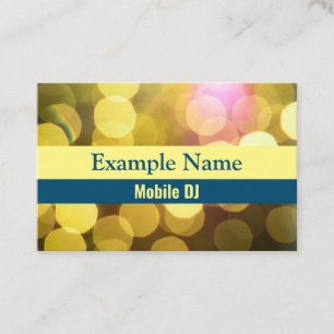 Personalized "Bright Lights" (UK/Euro) Business Card