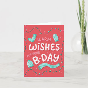 Personalized Bright Modern Birthday Card