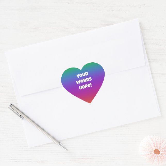 Personalized Bright Rainbow Envelope Stickers (Envelope)