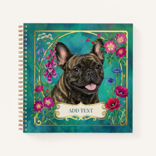 Personalized Brindle French Bulldog Notebook