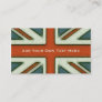 Personalized British Flag Business Card