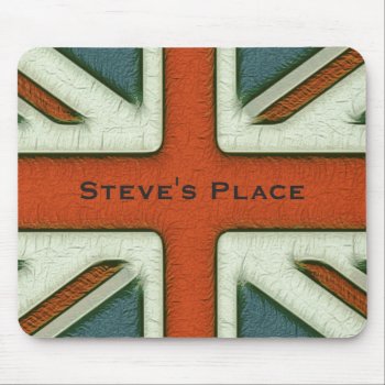 Personalized British Flag Mouse Pad by EnglishTeePot at Zazzle