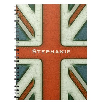 Personalized British Flag Notebook by EnglishTeePot at Zazzle