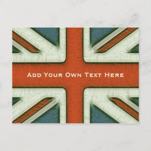 Personalized British Flag Postcard