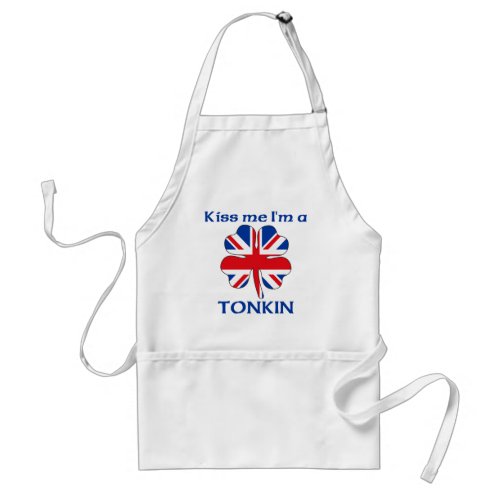 Personalized British Kiss Me Im Tonkin Adult Apron