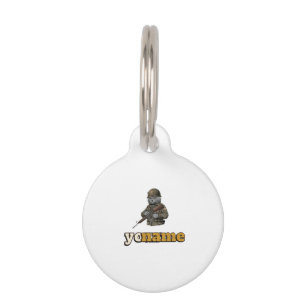Personalized British Shorthair Military Cat Pet ID Tag