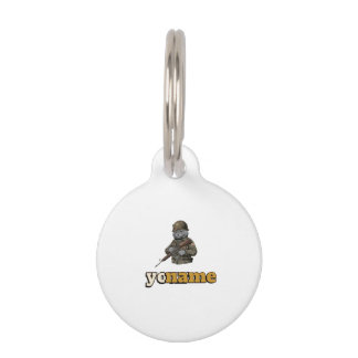 Personalized British Shorthair Military Cat Pet ID Tag