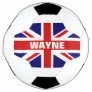 Personalized British Union Jack flag soccer ball