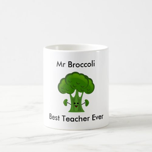 Personalized Broccoli Best Teacher Ever Coffee Mug