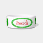 Personalized Broccoli Bowl<br><div class="desc">Personalized Broccoli Bowl for Connie. Bowl for a very special Chihuahua named Broccoli.</div>