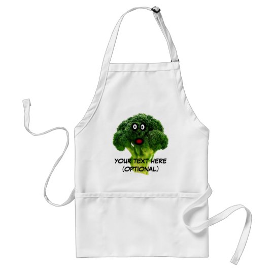 Personalized Broccoli Cartoon Adult Apron