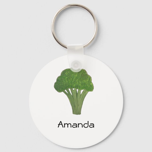 Personalized broccoli keyring (Front)