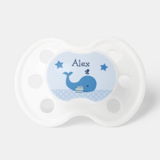 Personalized Brody Whale Nautical Pacifier