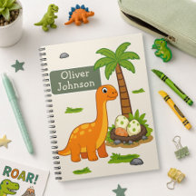 Personalized Brontosaurus Cute Dinosaur School