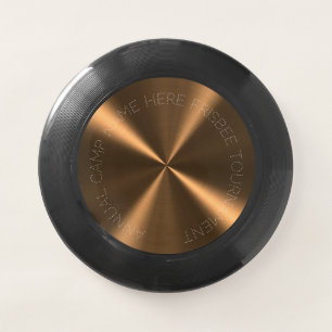 Personalized Bronze Metallic Radial Texture Wham-O Frisbee