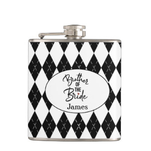 Personalized Brother of the Bride Flask