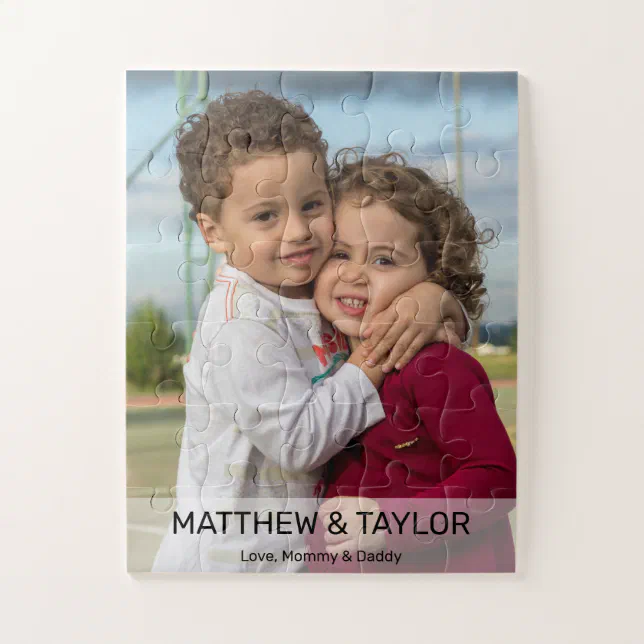 Personalized Brother Sister Photo Gift Jigsaw Puzzle Zazzle