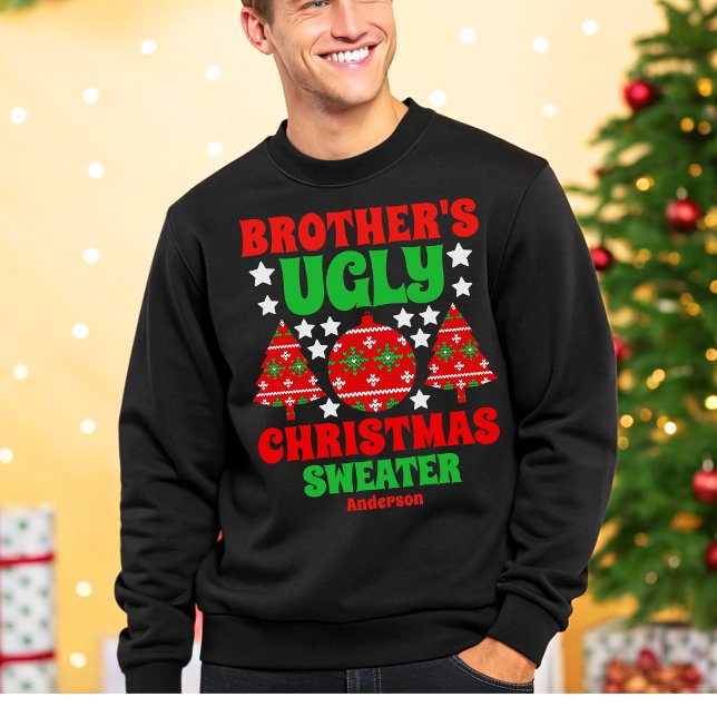 Personalized Brother's Ugly Christmas Sweater (Creator Uploaded)