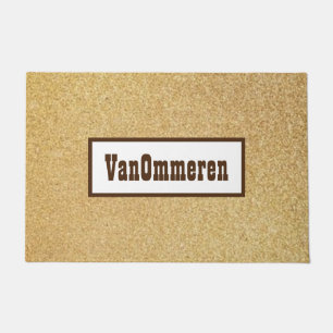 Personalized BROWN AND TAN Classic Doormat