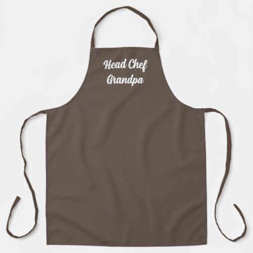 Personalized Brown Apron